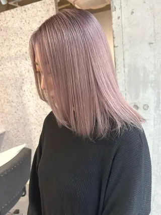 ミディアム カラー lani 天神大名/ブリーチのヘアスタイル