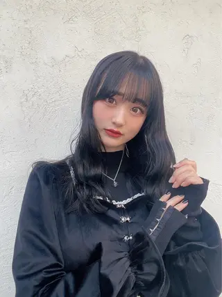 セミロング カラー 顔周りカット× 髪質改善【リョウ】のヘアスタイル