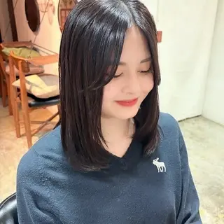 セミロング カラー ⌇🌹透明感カラー 🌹ᴍᴇɢᴜᴍɪ ⌇のヘアスタイル