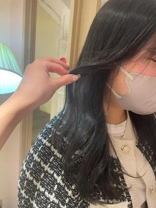 ロング マホ/日吉/髪質改善 /レイヤー/ガーリーのヘアスタイル