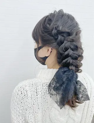 セミロング ヘアアレンジ GRANLUSSO 〜グランルッソ駅前店所属・木口 嘉美のヘアスタイル