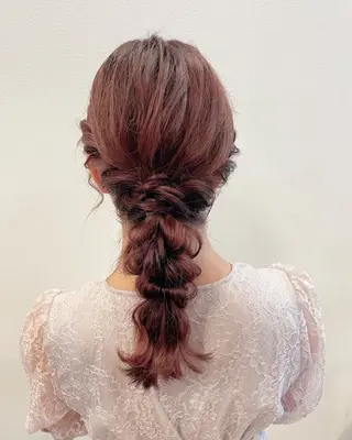 ミディアム ヘアアレンジ 豊田 智美のヘアスタイル
