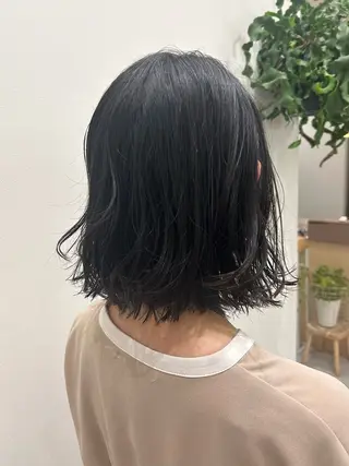 ミディアム パーマ 💛🤍U too e’s 鎌倉🧸のヘアスタイル