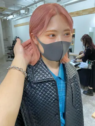 ショート カラー 森貴裕/ベージュ/ パーマ/オリーブのヘアスタイル