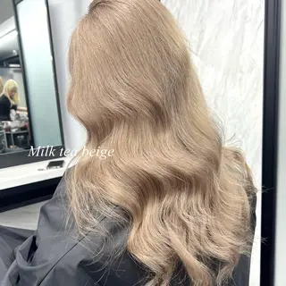 ロング カラー シールエクステ特化 ハイトーン、NANAのヘアスタイル