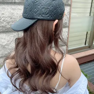 ロング シールエクステ特化 ハイトーン、NANAのヘアスタイル