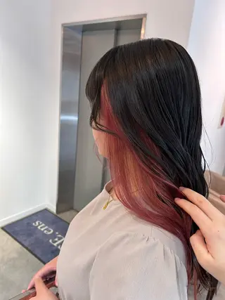 ロング カラー 蓮池 愛海のヘアスタイル