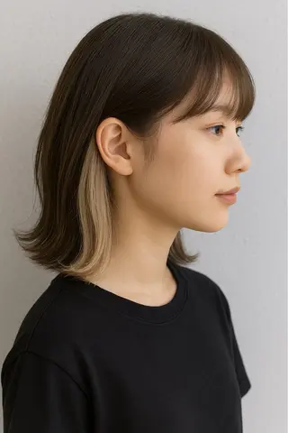 ミディアム モテ髪作ります✨ 九十九渚のヘアスタイル