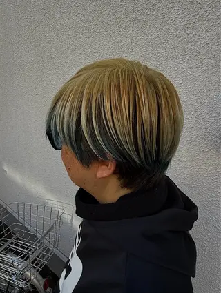 ショート カラー メンズ 大立 七夏のヘアスタイル