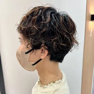 ショート パーマ gotoday shaire salon 神戸三宮所属・ショート/パーマ/ MIOのヘアスタイル