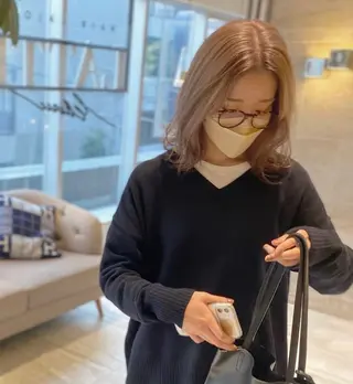 ミディアム カラー 今泉 ひろきのヘアスタイル