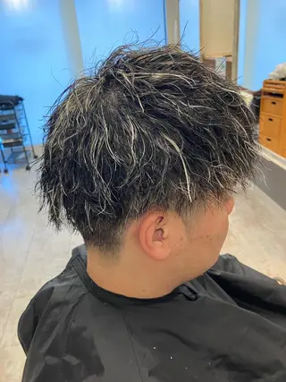 カラー パーマ メンズ メンズ特化/パーマ/ フェードWATARUのヘアスタイル