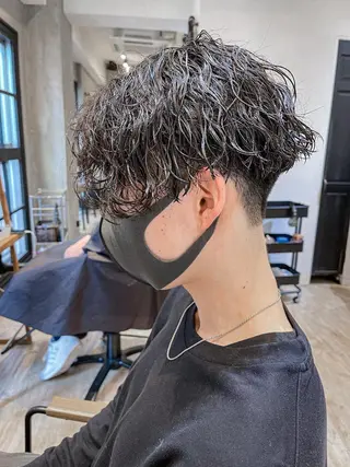ショート パーマ メンズ amie高崎所属・高崎メンズパーマ 髪質改善TAKEのヘアスタイル