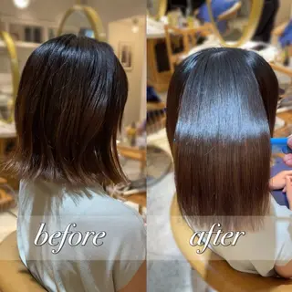 ミディアム Hair&Make Allure所属・塩谷康生/髪質改善 /ボブ/縮毛矯正のヘアスタイル