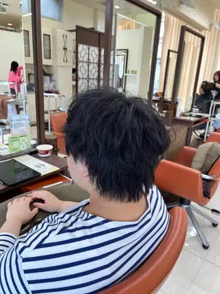 ショート パーマ メンズ AROH  men's cut&men's perm 船橋店所属・🧊メンズ特化🧊 高木航希のヘアスタイル