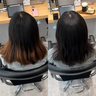 ミディアム カラー 髪質改善ヘアケア 艶髪特化/上田のヘアスタイル