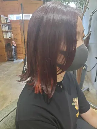 ミディアム カラー Le Lien カジのヘアスタイル