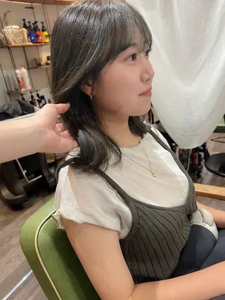 ミディアム カラー カラーパティシエ facce🌼ikoのヘアスタイル