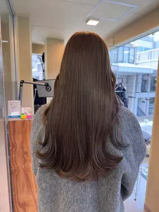 ロング カラー ブリーチなしWカラー レイヤー/KOHNOのヘアスタイル