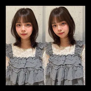 ミディアム カラー mai / linoah˚✧のヘアスタイル