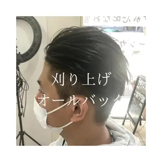 ショート メンズ 髪質改善× ハイライト溝江のヘアスタイル