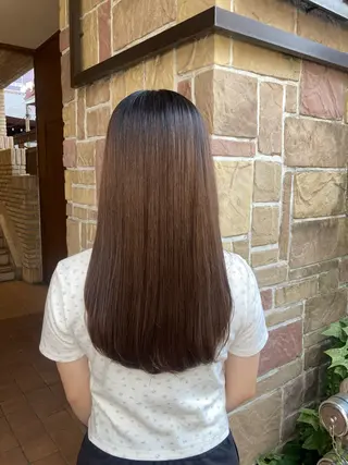 ロング パーマ 加茂野 緑のヘアスタイル