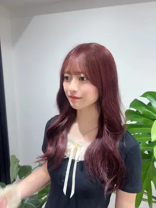 ロング Ameri所属・suzuha ⚜️🖤のヘアスタイル