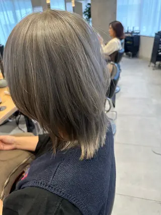 ロング カラー ヘアアレンジ オリーブ透明感カラー 表参道/MIKUのヘアスタイル