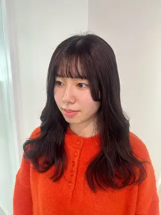 ミディアム カラー 愛結 暖色カラー🎀🩰のヘアスタイル