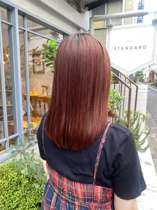 ミディアム パーマ ‎🤍透明感カラー 【仙川】セリナ‎🤍のヘアスタイル