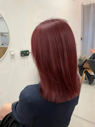 ミディアム カラー 韓国ヘア/韓国風 パーマ/kazueのヘアスタイル