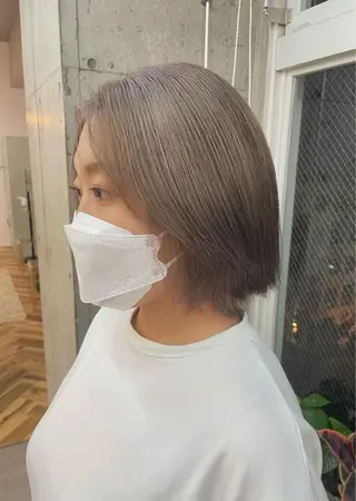 ショート カラー lani hair salon所属・SHOTO ハイトー ン/デザインカラーのヘアスタイル