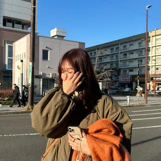 セミロング カラー 𓍯暖色/韓国風 田中沙羅‎𓍯のヘアスタイル