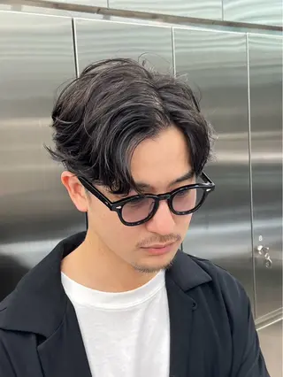 ショート カラー パーマ メンズ RETOUCH by fifth 銀座店所属・似合わせカット /fifth富樫倭のヘアスタイル