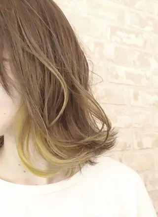 ミディアム カラー 草間 大輝のヘアスタイル