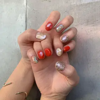 ネイル AOI✩⡱ y2kネイルのネイルデザイン