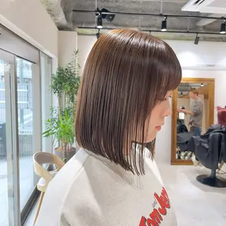 ミディアム カラー 🩵ボブ/レイヤー /髪質改善🩵のヘアスタイル