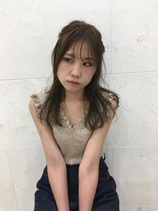 ロング カラー 斉藤 貴也のヘアスタイル