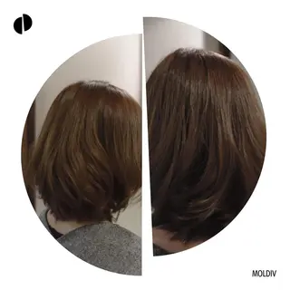 ミディアム カラー ✨縮毛矯正✨髪質改善 ナカシマ ユミのヘアスタイル