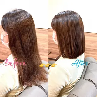 ミディアム パーマ Annon プライベートサロンのヘアスタイル