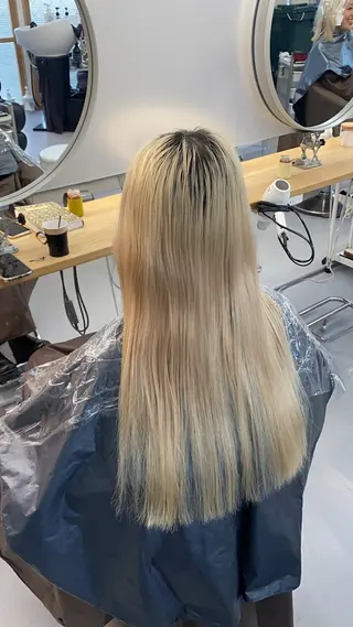 ロング カラー メンズ soi所属・ケアブリーチ/ツヤ髪 /ハイトーン/西村のヘアスタイル