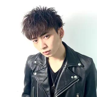 ショート パーマ メンズ 柏メンズカットパーマ NO.1タイチのヘアスタイル