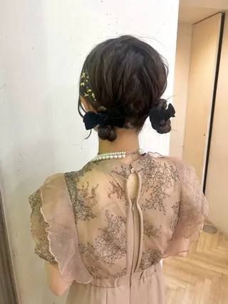 ヘアアレンジ ♛︎ きっか ♛︎ ヘアアレンジ🩵のヘアスタイル