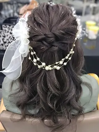 ロング ヘアアレンジ ヘアセット/中洲 Akaneのヘアスタイル