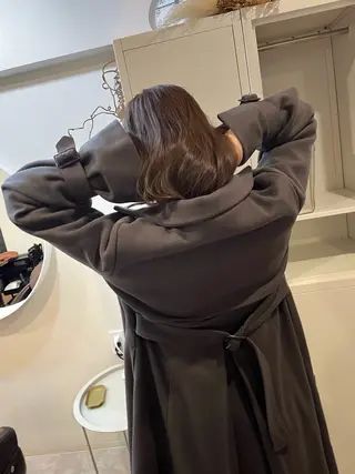 セミロング カラー CLOVE所属・下石怜子/レイヤー/ 透明感カラーのヘアスタイル