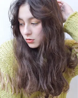 ロング カラー kimika🥑 メンズ/髪質改善のヘアスタイル