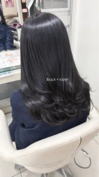 ロング ブリーチ透明感カラー /レイヤー👗しずかのヘアスタイル