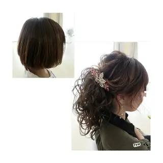 ショート ヘアアレンジ fun./ヘアセット /エクステ/着付のその他イメージ