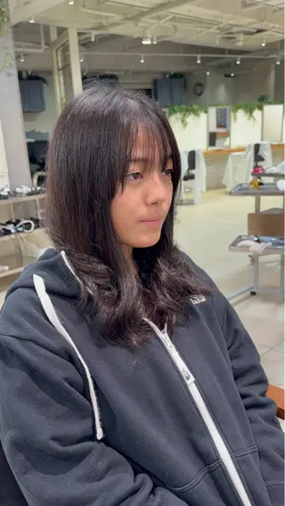 パーマ センターパート/眉毛 メンズカットNEXTのヘアスタイル