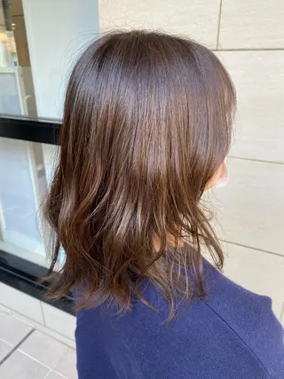 ミディアム カラー 🌟縮毛矯正/ 髪質改善/髙橋🌟のヘアスタイル